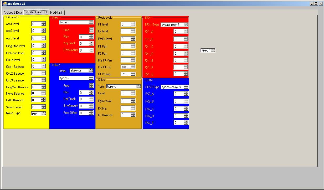 MiniakPanel Beta 3 - Pre/Post/Filters/EFX